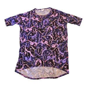 LuLaRoe XS Disney Villain Maleficent Short Sleeve Shirt